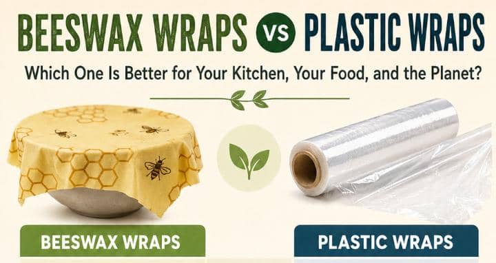 Beeswax Wraps vs Plastic Wraps: Which One Is Better for Your Kitchen, Your Food, and the Planet?
