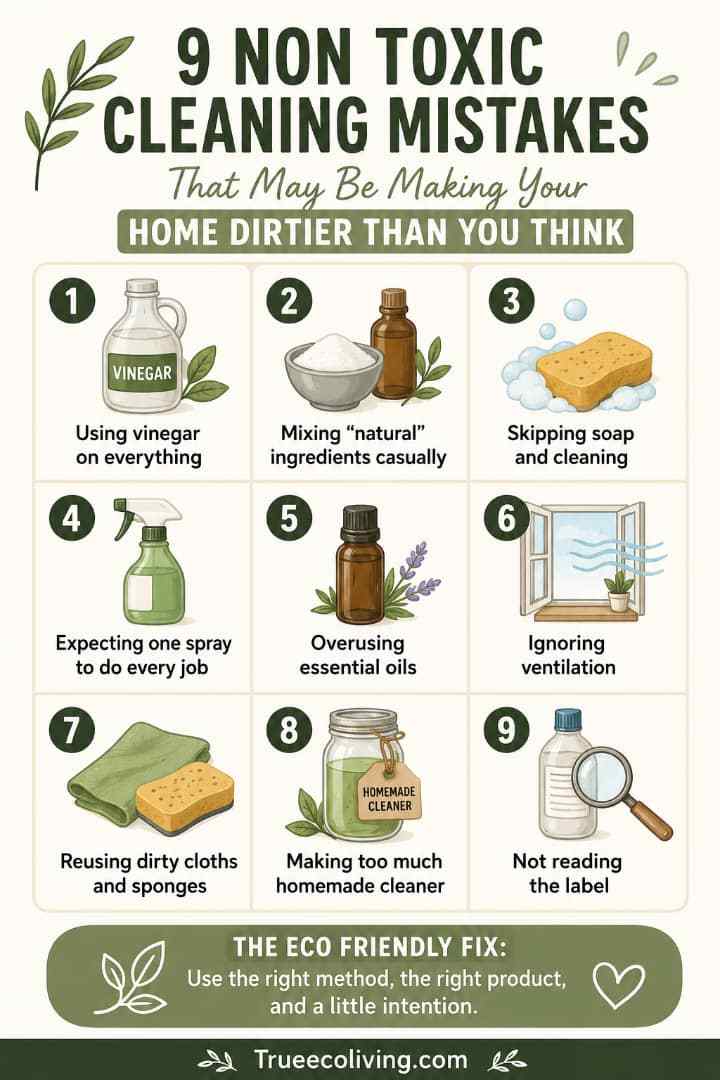 9 Non-Toxic Cleaning Mistakes That May Be Making Your Home Dirtier Than You Think