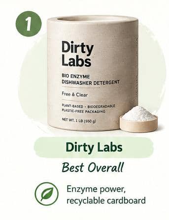 Dirty Labs Bio Enzyme Dishwasher Detergent Free & Clear