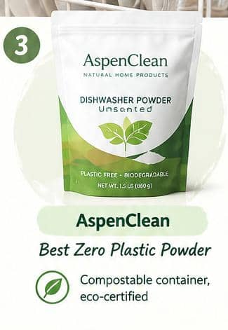 AspenClean Zero Plastic Dishwasher Powder Unscented