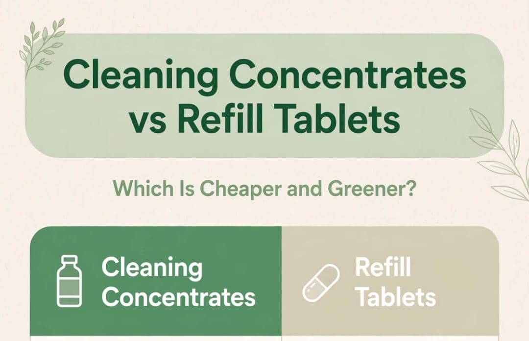 Cleaning Concentrates vs Refill Tablets: Which Is Actually Cheaper and Greener?