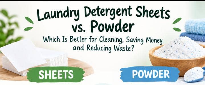 Laundry Detergent Sheets vs. Powder: Which Is Better for Cleaning, Saving Money and Reducing Waste?