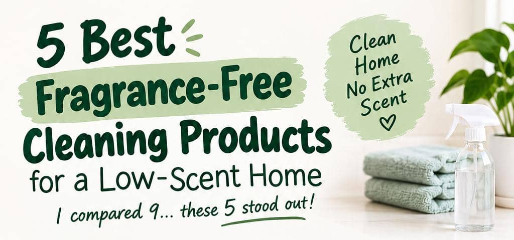 5 Best Fragrance-Free Cleaning Products for a Low-Scent Home (I Compared 9)
