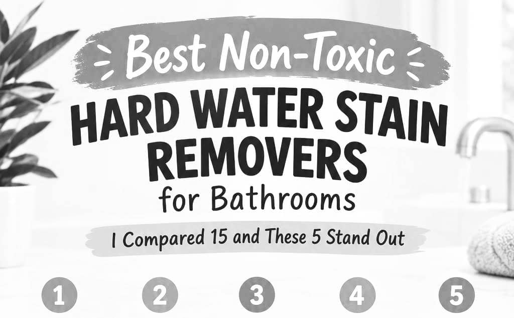 Best Non-Toxic Hard Water Stain Removers for Bathrooms: I Compared 15 and These 5 Stand Out