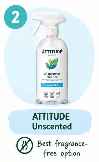 ATTITUDE Nature + All-Purpose Cleaner, Unscented: Best Fragrance-Free Option
