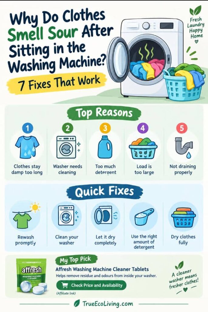 Why Do Clothes Smell Sour After Sitting in the Washing Machine? 5 Fixes That Work