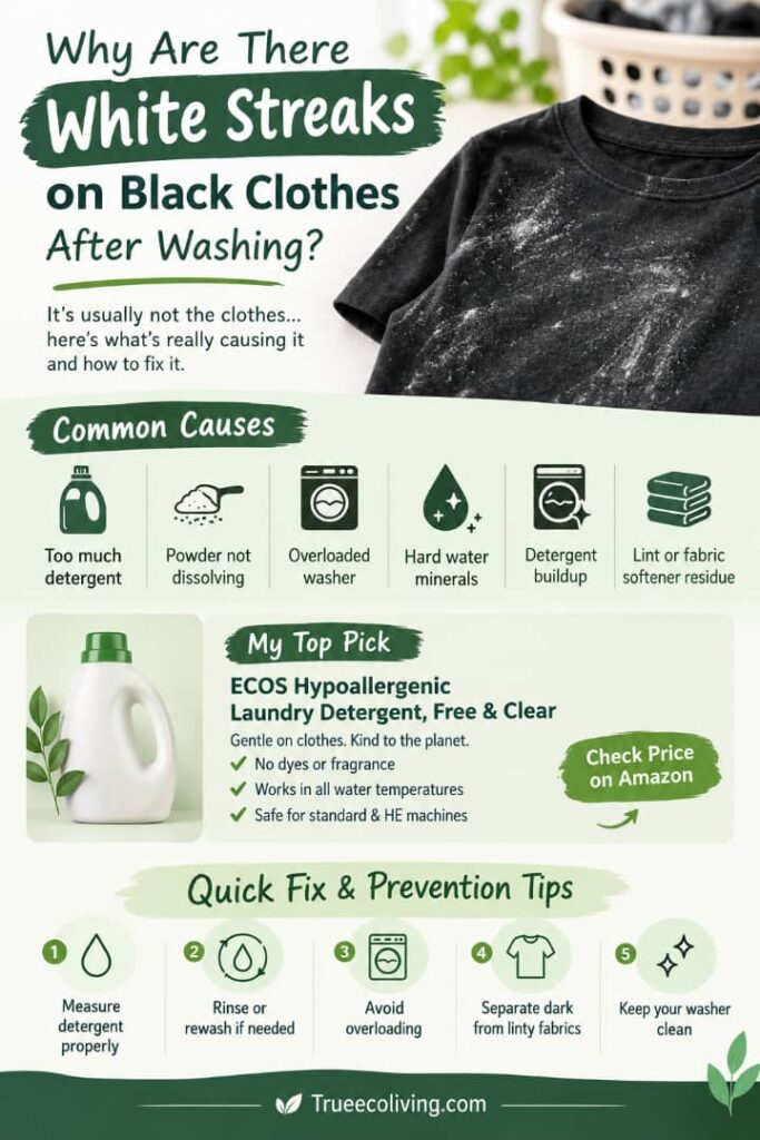 Why Are There White Streaks on Black Clothes After Washing? 7 Fixes That Work