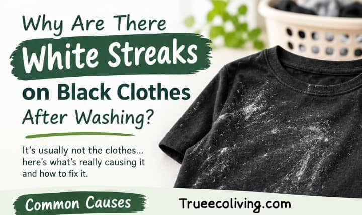 Why Are There White Streaks on Black Clothes After Washing? 7 Fixes That Work