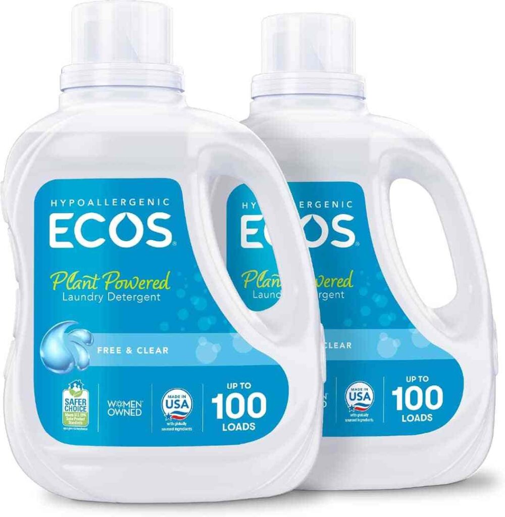 ECOS Hypoallergenic Laundry Detergent, Free & Clear